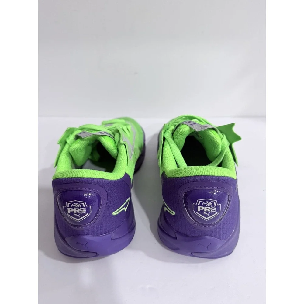 PUMA Mens scoot zeros II Green/Purple Colorblock 312225-01 Size 5.5